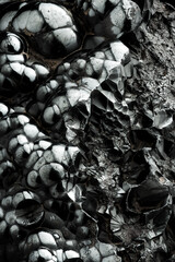 hematite. macro detail texture background. close-up raw rough unpolished semi-precious gemstone