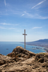 cross on the top of the mountain