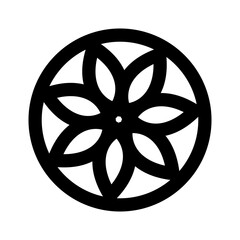 Set of decorative circle coaster for laser cutting. Round abstract geometric coaster card. Laser cut design. Vector illustration