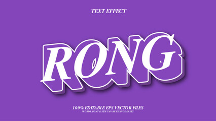 Fototapeta premium Rong 3D Vector Editable Text Effect Design