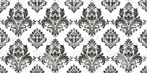 Vector damask seamless pattern background. Classical luxury old fashioned damask ornament, royal victorian seamless texture for wallpapers, textile, wrapping. Exquisite floral baroque template.	

