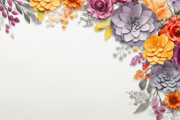 Flower pastel background. Generate Ai