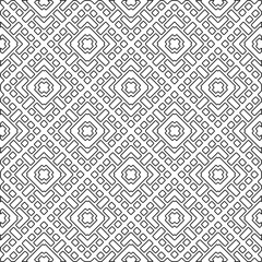 Fototapeta premium Stylish texture with figures from lines.Abstract geometric black and white pattern for web page, textures, card, poster, fabric, textile. Monochrome graphic repeating design. 