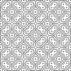 Stylish texture with figures from lines.Abstract geometric black and white pattern for web page, textures, card, poster, fabric, textile. Monochrome graphic repeating design. 