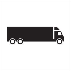 Delivery truck vector icon. Van flat sign design. Truck symbol pictogram. UX UI icon