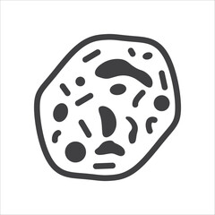 Illustration of virus vector icon. Corona virus icon flat sign design. Microbe symbol pictogram. Bactery icon. Coronavirus bacteria symbol. UX UI icon