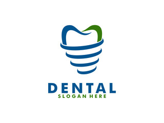 Creative dental logo vector. dental clinic logo, Abstract dental logo design inspiration