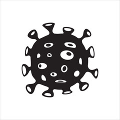 Fototapeta premium Illustration of virus vector icon. Corona virus icon flat sign design. Microbe symbol pictogram. Bactery icon. Coronavirus bacteria symbol. UX UI icon