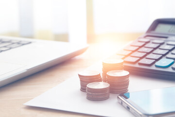 money saving ,  saving plan for goal of life , financial and banking concept