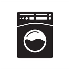 Washer vector icon. Washer flat sign design. Wash machine symbol pictogram. UX UI icon