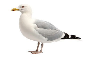 Obraz premium seagull isolated on a transparent background, generative ai