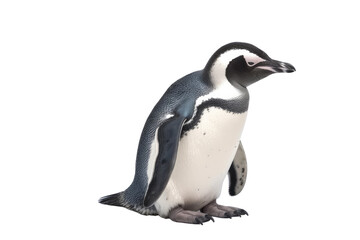 penguin isolated on a transparent background, generative ai