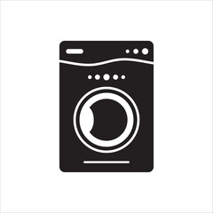 Washer vector icon. Washer flat sign design. Wash machine symbol pictogram. UX UI icon