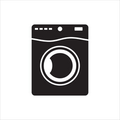 Washer vector icon. Washer flat sign design. Wash machine symbol pictogram. UX UI icon