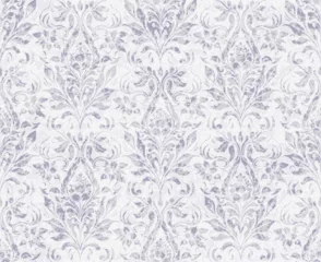 Fotobehang Vector damask seamless pattern background. Classical luxury old fashioned damask ornament, royal victorian seamless texture for wallpapers, textile, wrapping. Exquisite floral baroque template.   © Александр Марченко
