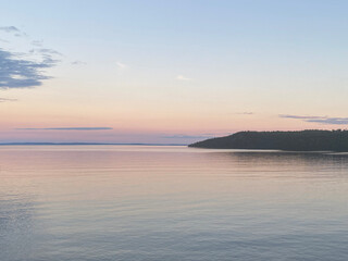 Beautiful Lake Superior in Thunder Bay Ontario during sunset