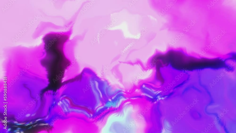 Poster abstract waves lines moving fast and changing colors with gradient effect. motion. 3d animation of c