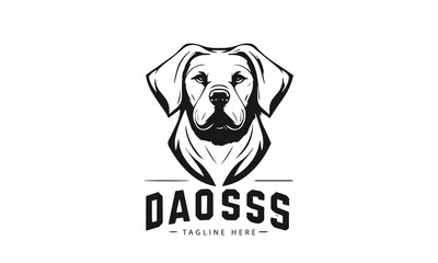 Mascot silhouette vector dogs and cartoon-style dogs logo