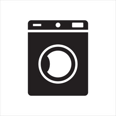 Washer vector icon. Washer flat sign design. Wash machine symbol pictogram. UX UI icon