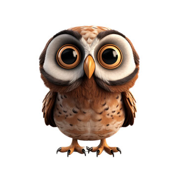 An owl cartoon character