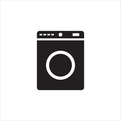 Washer vector icon. Washer flat sign design. Wash machine symbol pictogram. UX UI icon