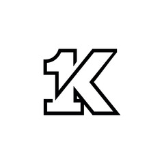 1K Logo design