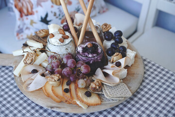 colorful cheese plate  - 590892005