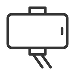 Pixel perfect, editable stroke, up scalable, line, vector bloop icon.