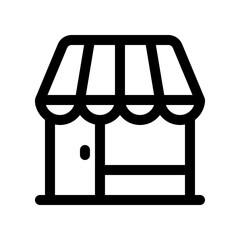 Editable store, restaurant, cafe building vector icon. Part of a big icon set family. Perfect for web and app interfaces, presentations, infographics, etc