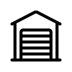 Editable garage, warehouse vector icon. Part of a big icon set family. Perfect for web and app interfaces, presentations, infographics, etc