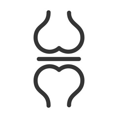 Pixel perfect, editable stroke, up scalable, line, vector bloop icon.