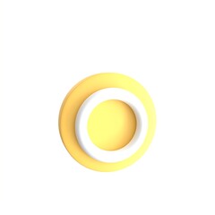 3d render. Symbol correct circle sign icon. for approve, correct and pass.icon sign realistic cartoon concept.