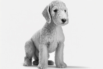 Endearing Bedlington Terrier Dog Image: Highlighting the Gentle and Loving Nature of this Unique Breed