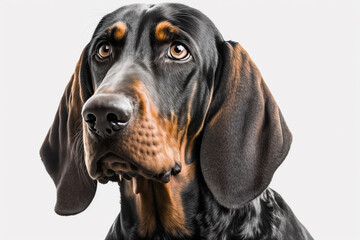 Stunning Black and Tan Coonhound Dog Image: Highlighting the Hunting Instincts and Loyalty of this Beautiful Breed