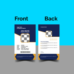 Sleek and Professional ID CARD Template,Modern ID CARD  Designe , Elegant ID CARD  Template For Freelanceers and Enterpreneurs...