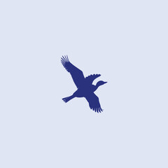 bird flying wild bird vector silhouette illustration 