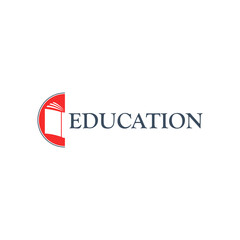 Online education logo on transparent background