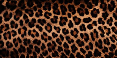 Fototapeta na wymiar Leopard pattern design, illustration background created with ai generative tools
