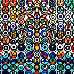 a pattern of overlapping circles and ellipses in various sizes and colors or with varying opacities in 8k resolution Web banner