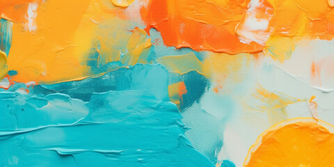 Bright abstract background painted with oil paints created with generative ai tools