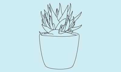 Plant pot vector arts illustrations