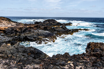 Fototapeta na wymiar Impressionen von der Küste zwischen Buenavista del Norte und Los Silos auf der Kanareninsel Teneriffa.