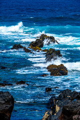 Impressionen von der Küste zwischen Buenavista del Norte und Los Silos auf der Kanareninsel Teneriffa.