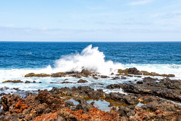 Impressionen von der Küste zwischen Buenavista del Norte und Los Silos auf der Kanareninsel Teneriffa.