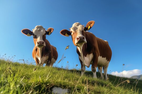 photo of cows grazing