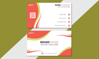 Modern business card design, vector illustration, Creative business card design, Official business card design, double sided creative business card template,
