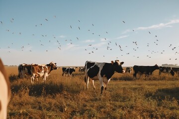 photo of cows grazing nature wallpaper