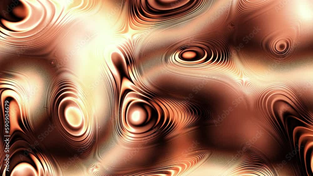 Fototapete seamless abstract wavy background for loop playback. 4k video. moving liquid surface.