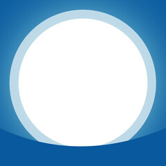 blue circle frame element