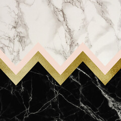 chevron on marble  background 